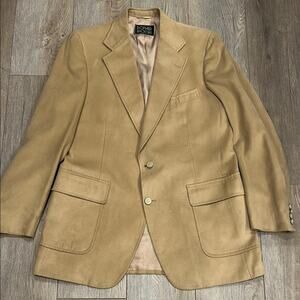 Donald Brooks Men’s Vintage Suede Feather Western Sports Coat Blazer Size 44